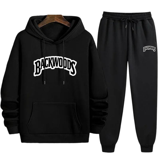 2025 Hot Sale Men's Tracksuit Hoodie + Pants 2pcs Set Urban Casual Fashion Sportswear Male Autumn Winter Daily Sporty Outfits
