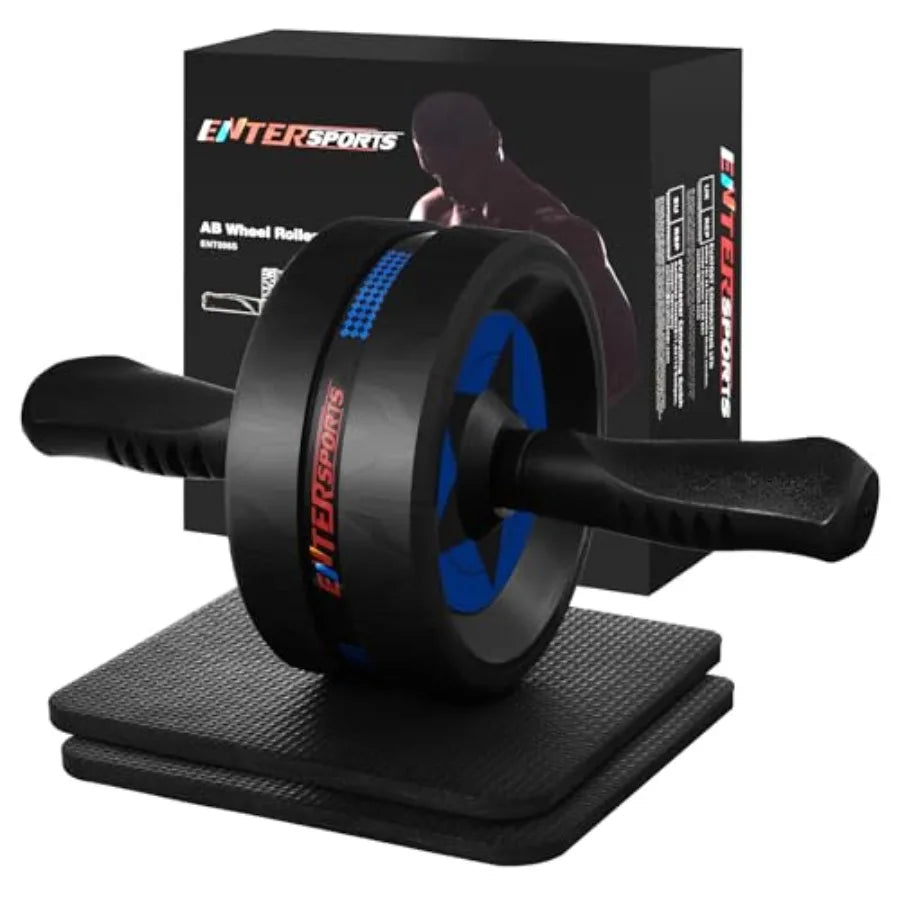 Ab Roller Wheel for Abs Workout - Abdominal Exercise Equipment with 2 Knee Pads for Home Gym, Core Strength Training, Fitness E