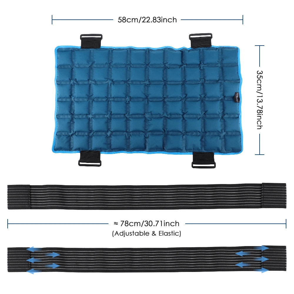 Large Ice Pack For Muscle Relax Reusable Hot Cold Gel Pack Cooling Cushion Knee Leg Back Neck Shoulder Ice Pack Wrap Massage Pad