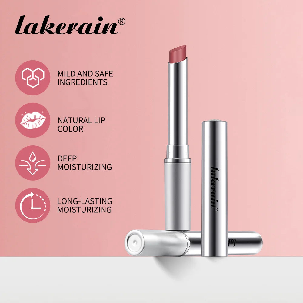 Lakerain Nearly Lipstick Lip Balm Natural Color Creamy Texture Long Lasting Moisturizing  Nourishing Lip Care Gloss Cosmetic