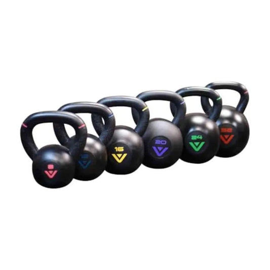 Rubber Coated Kettlebell Durable Steel Core Weight for Strength Training and Home Gym Rubberized Grip for Comfort Color-Coded f