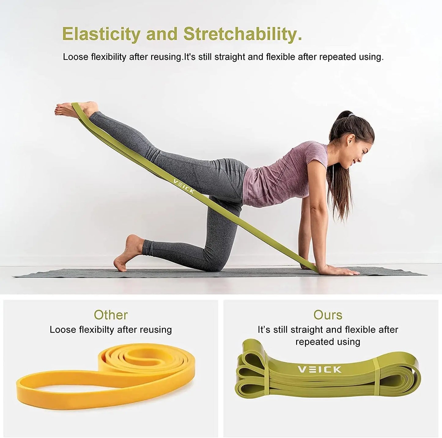 6 Level Resistance Bands Set For Home Workouts And Strength Training