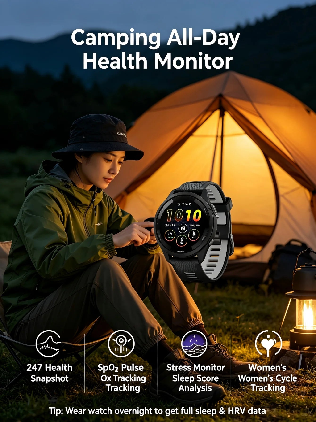 Garmin Forerunner 265 GPS Running Smartwatch – Multi‑Band GPS, Wrist Heart Rate & SpO2,, Advanced Training Status, Body Battery, Sleep Monitor, Waterproof Fitness Tracker for Men Women