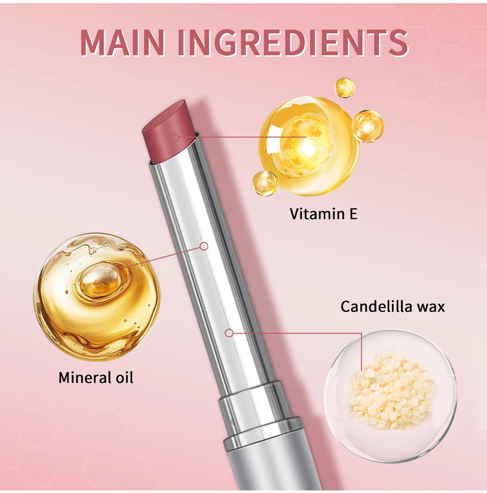 Lakerain Nearly Lipstick Lip Balm Natural Color Creamy Texture Long Lasting Moisturizing  Nourishing Lip Care Gloss Cosmetic