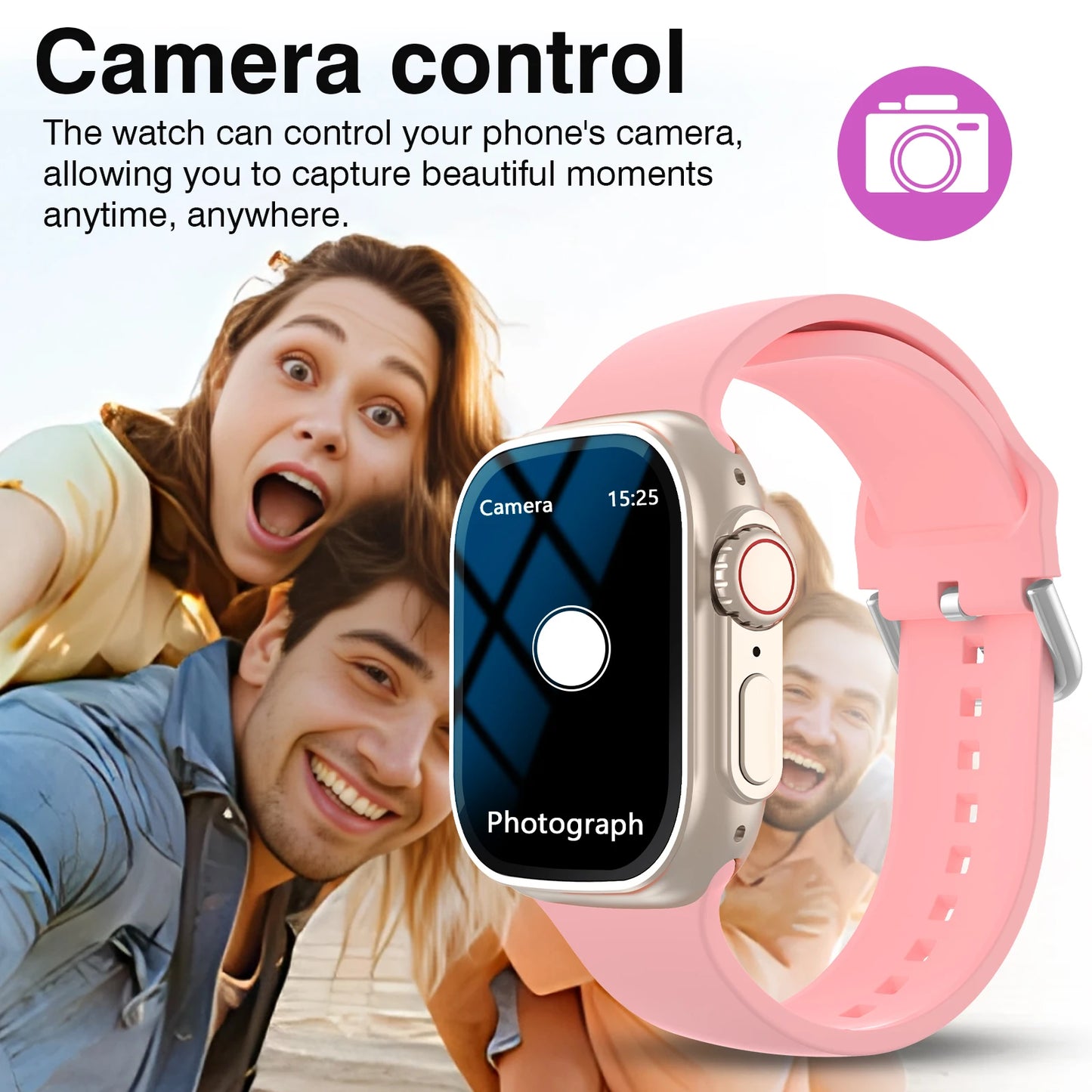 2026 New HD Full-Touch Smart Watch, Unisex - Wireless Calling/Multiple Sports Modes/Fitness Tracker, for Android and IPhone,Perfect Gift for Family and Friends