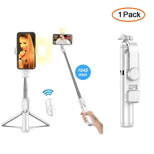 New Wireless Bluetooth Selfie Stick Tripod with Remote Extendable Tripod with Detachable for iPhone Android Smartphone