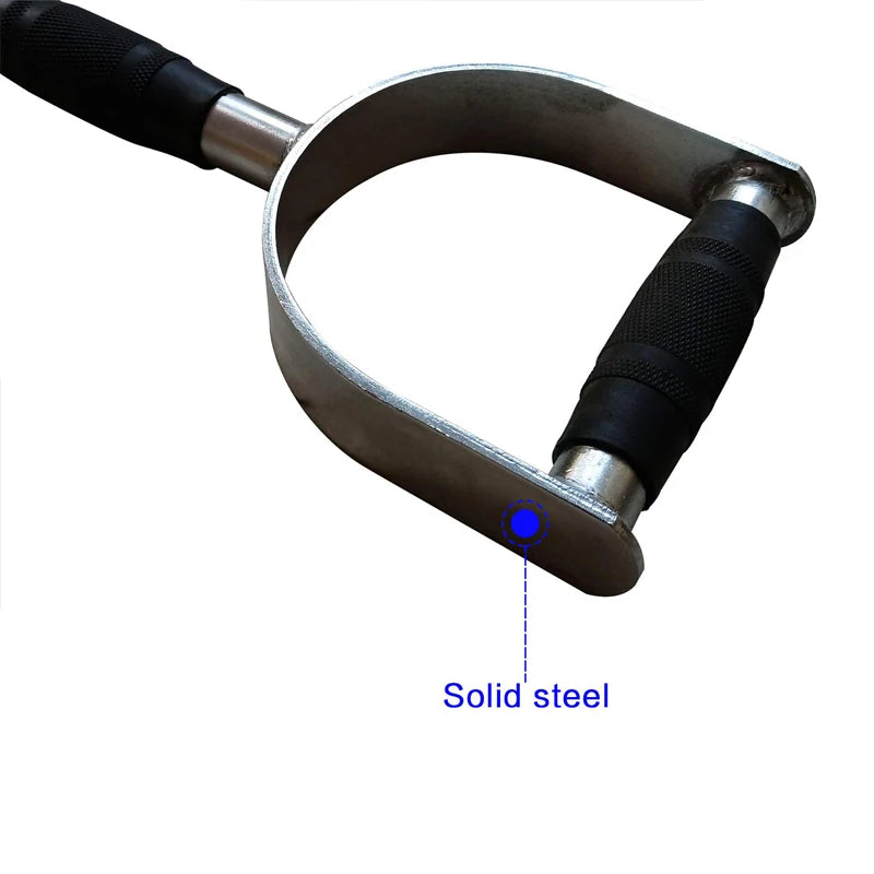 Non-slip Handle for Home Gym Tricep Training  Cable Machine Lat Pulldown Attachments Wide Grip Bar