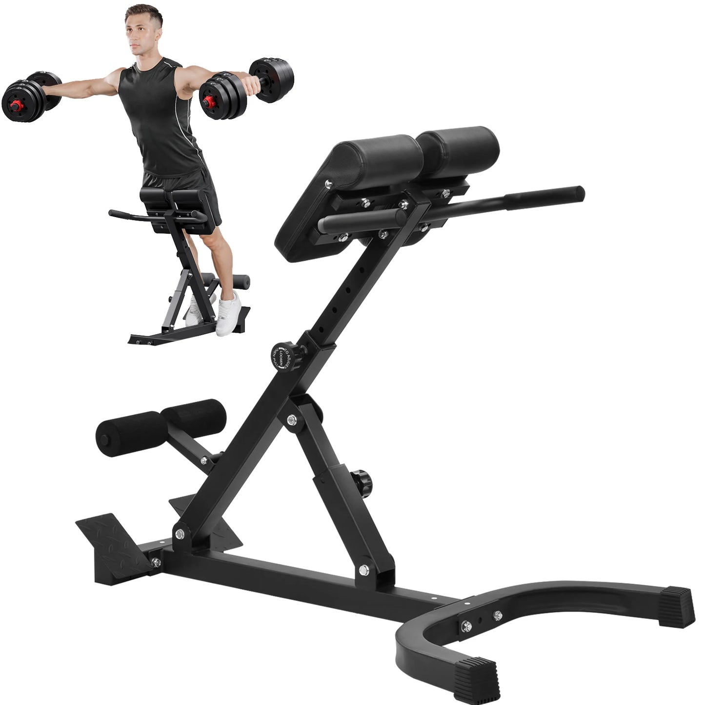 Adjustable Folding Roman Chair For Back Extension Training