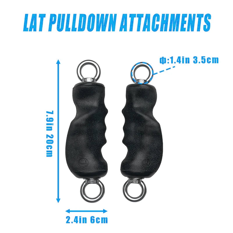 LAT Tricep Rope Pull Down Attachment,Exercise Handles for Home Gym Workout