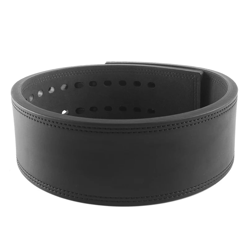 13mm Thick Weightlifting Belt,Double Row Holes Powerlifting Belt,Bodybuilding Back Protector and Lumbar Support,Gym Belts
