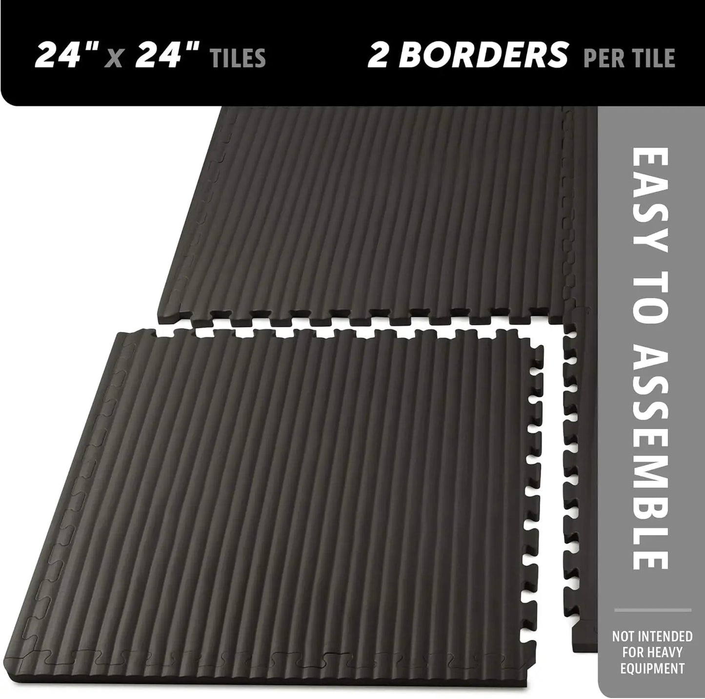 3/4 Inch Thick EVA Foam Interlocking Mats, Tatami Pattern for Home Gym, MMA, Exercise Floor Tiles