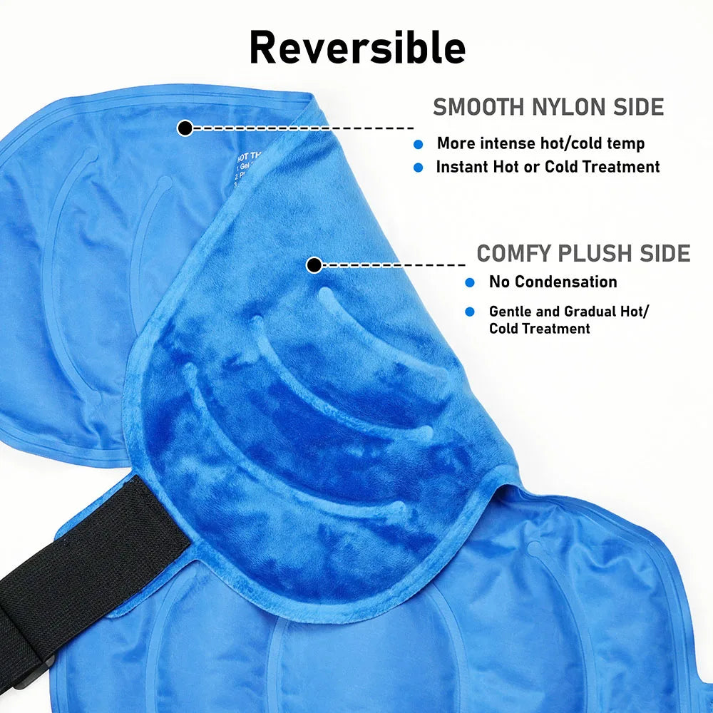 Shoulder Ice Pack Wrap, Hot Cold Therapy Support Brace for Shoulder Pain Relief, shoulder protector with ice Compress