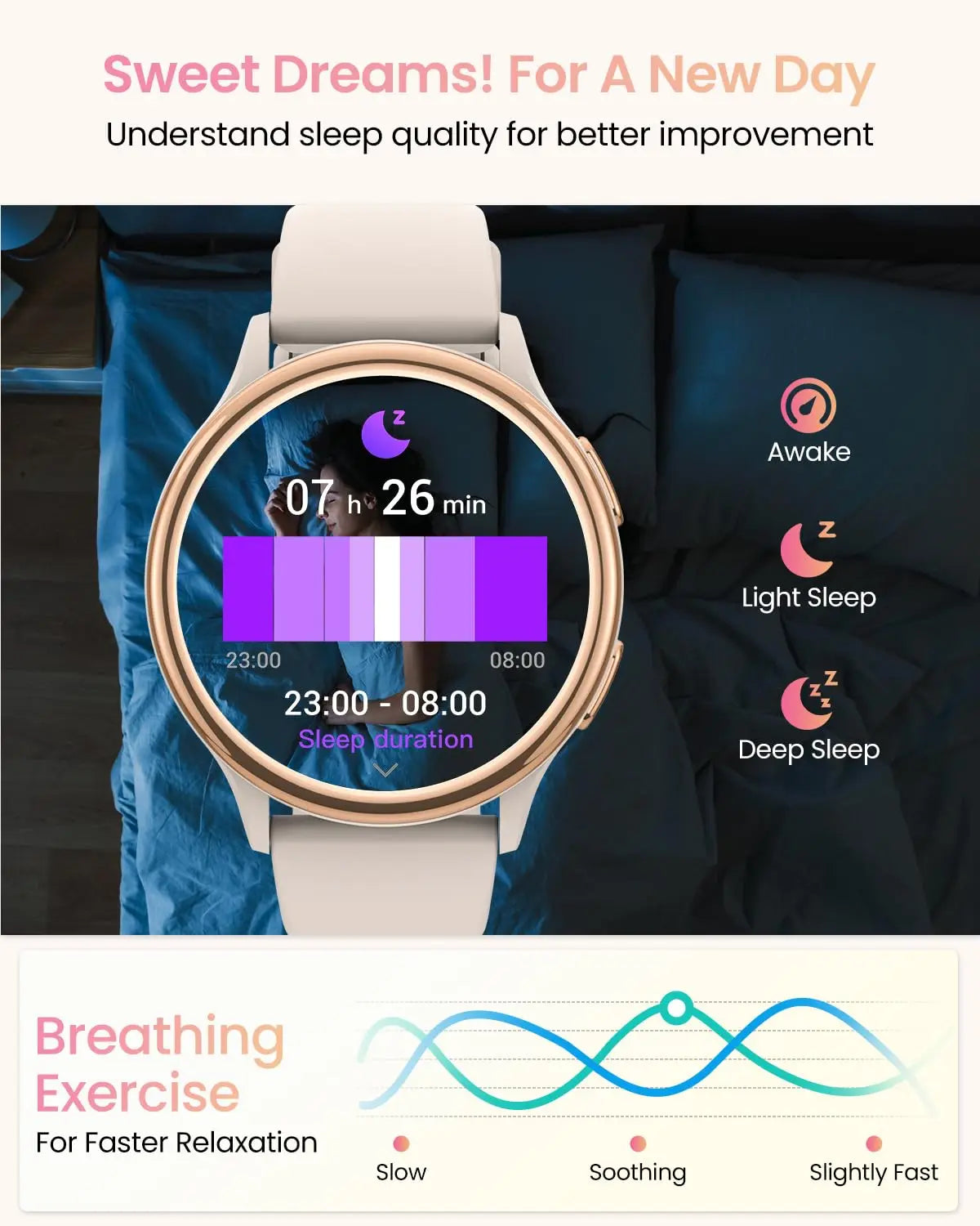 AnyloopCa Smart Watch For Women With 400 Watch Faces