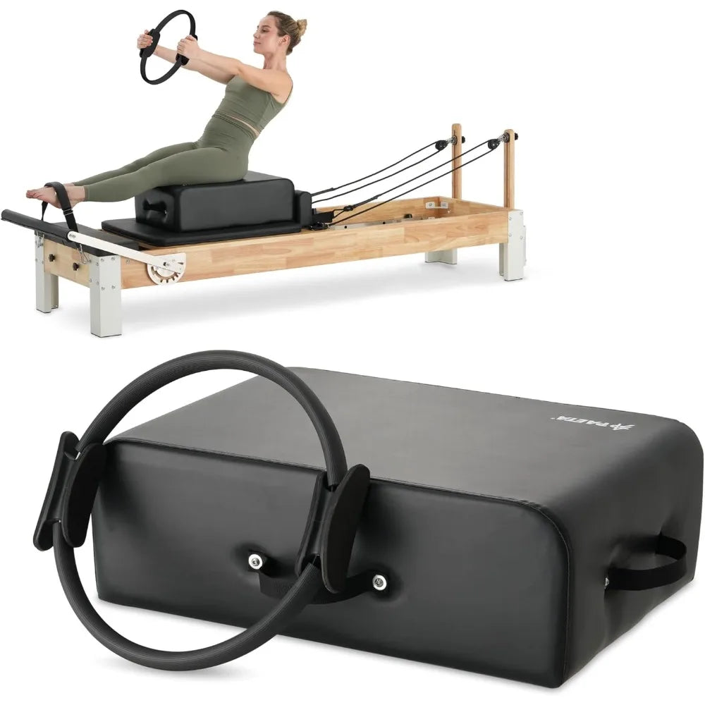 PAETA Pilates Box for Reformer, Pilates Reformer Accessories with Pilates Ring, for Core Training