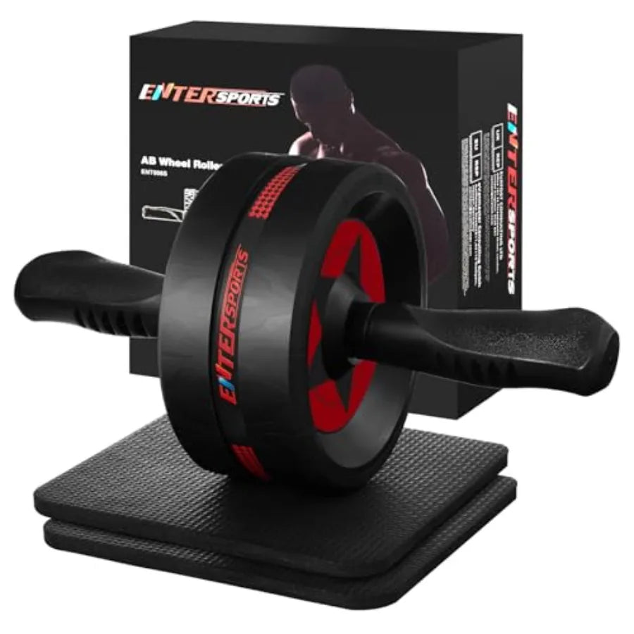 Ab Roller Wheel for Abs Workout - Abdominal Exercise Equipment with 2 Knee Pads for Home Gym, Core Strength Training, Fitness E