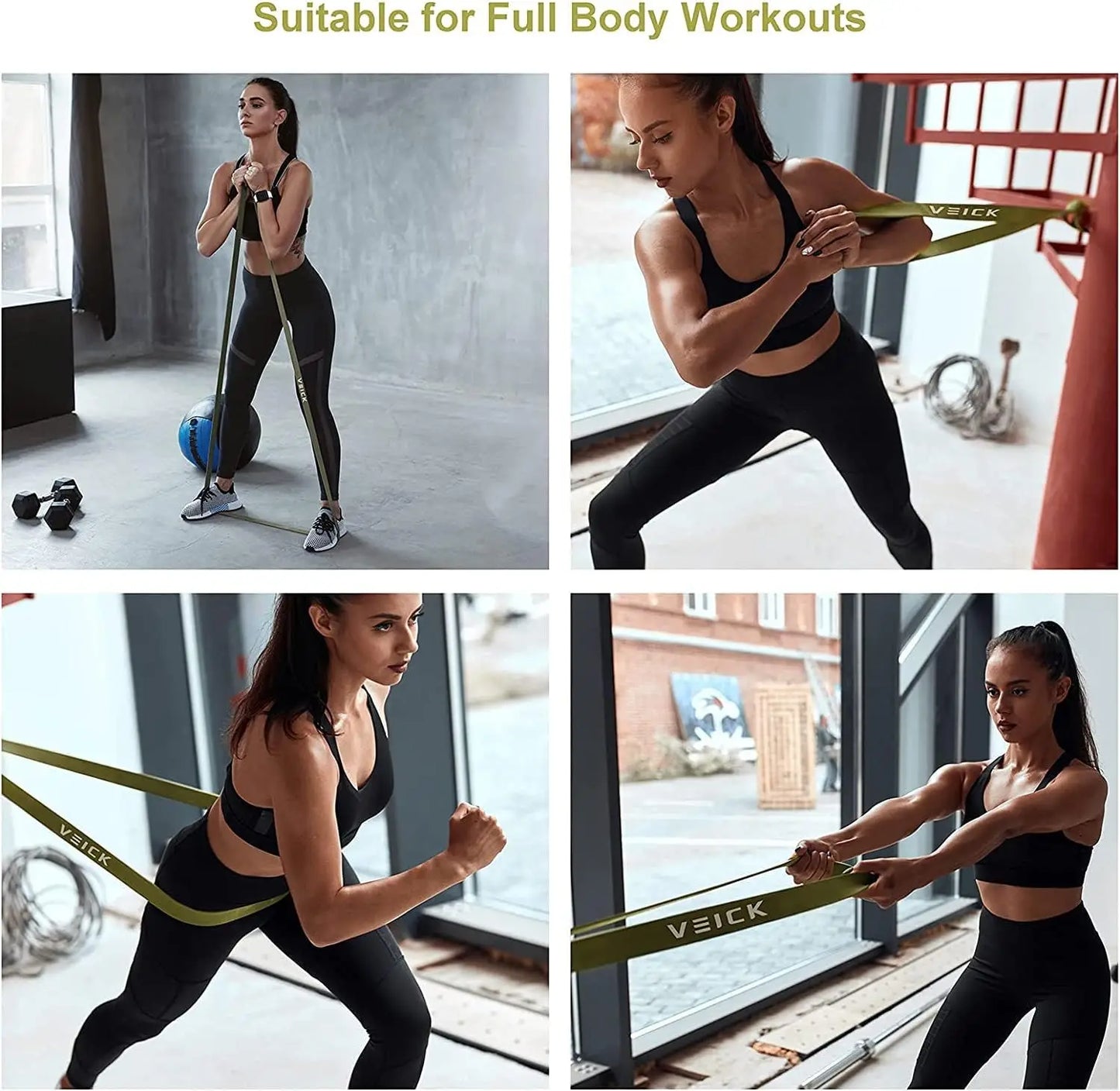 6 Level Resistance Bands Set For Home Workouts And Strength Training
