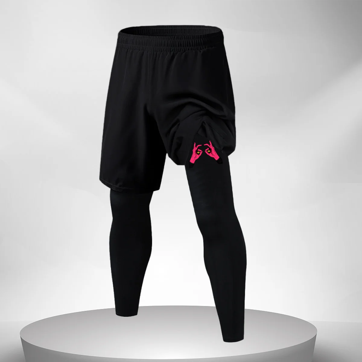 Fitness Training Pants Men's Running Compression Pants Quick Dry Gym Workout Leggings Male Sport Bottom