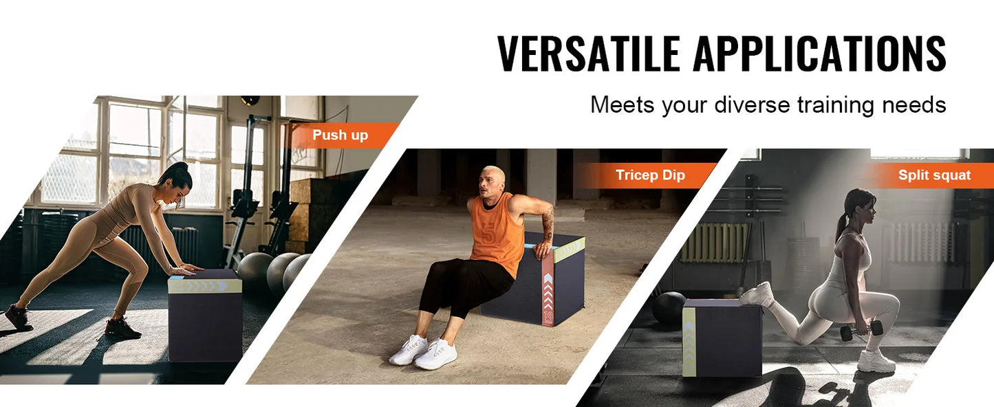 Premium Cotton Plyometric Jump Box For Home Fitness Training