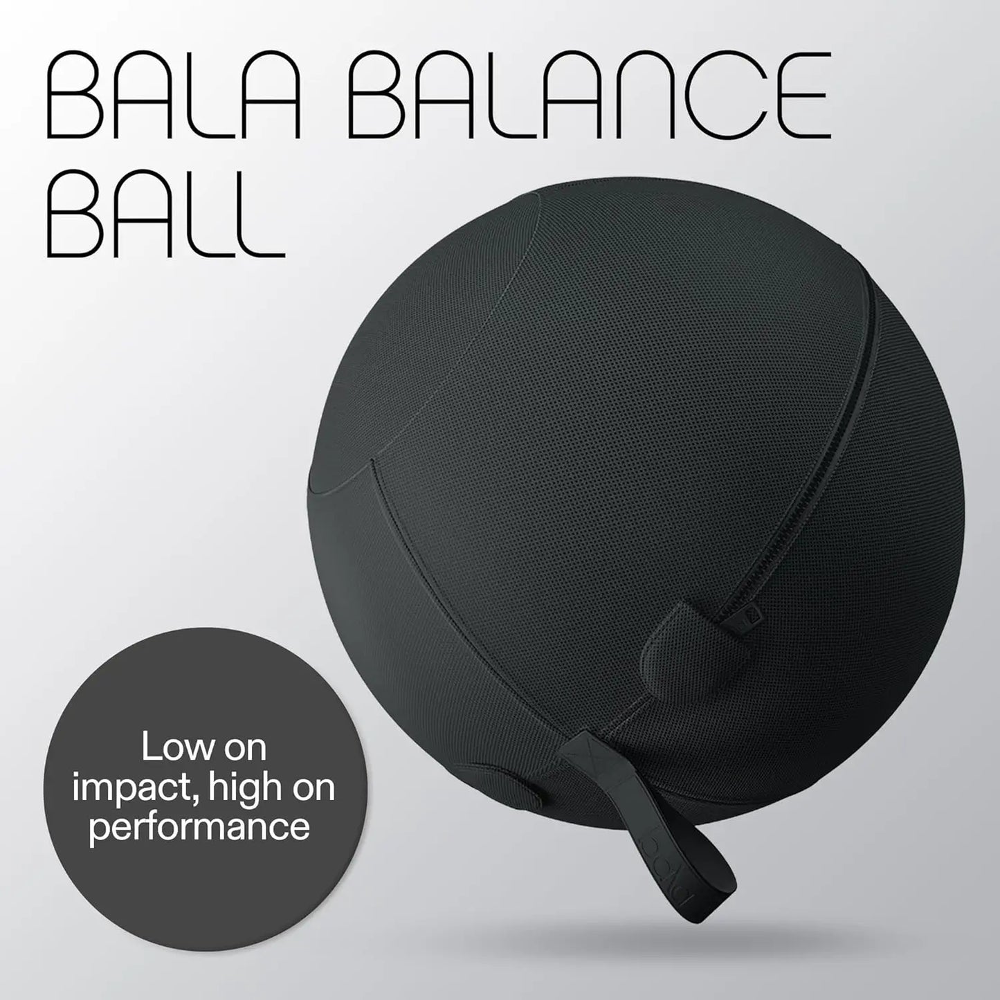 Balance Ball - Exercise Ball Chair for Yoga, Pilates, Barre, Core Strengthening & Physical Therapy