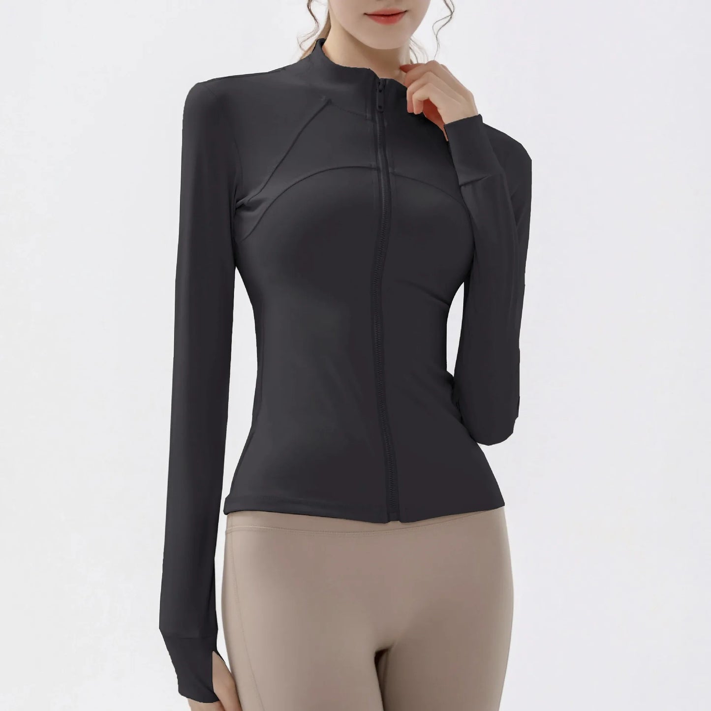 Women's Sports jackets Quick-drying Running Training Coat Fitness Top Gym Jacket Long Sleeve Sports Jacket Workout Sweatshirt