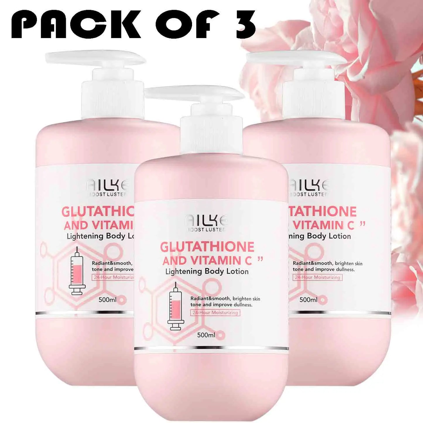 AILKE Whitening Glutathione Vitamin C Facial Lotion Moisturizer