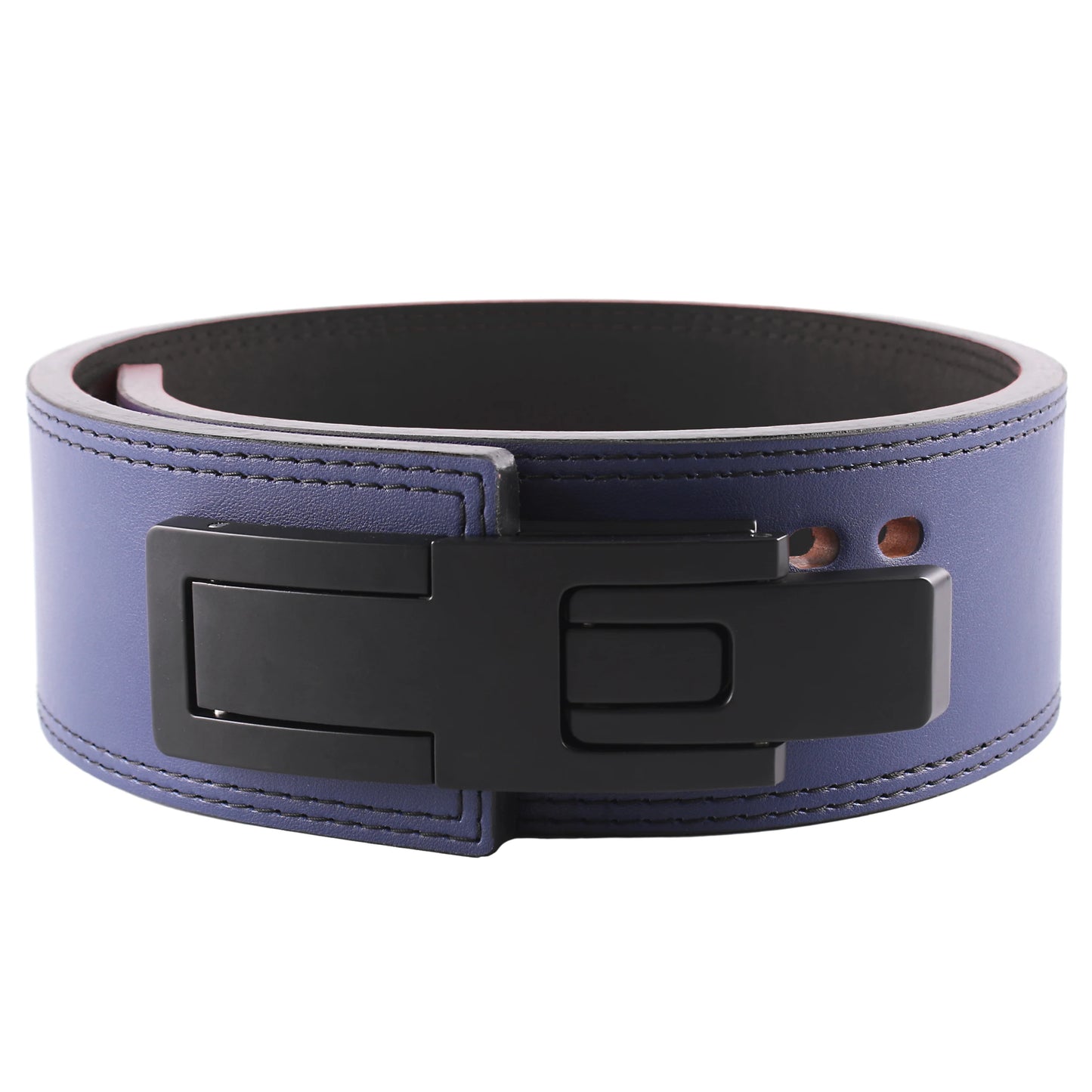 13mm Thick Weightlifting Belt,Double Row Holes Powerlifting Belt,Bodybuilding Back Protector and Lumbar Support,Gym Belts