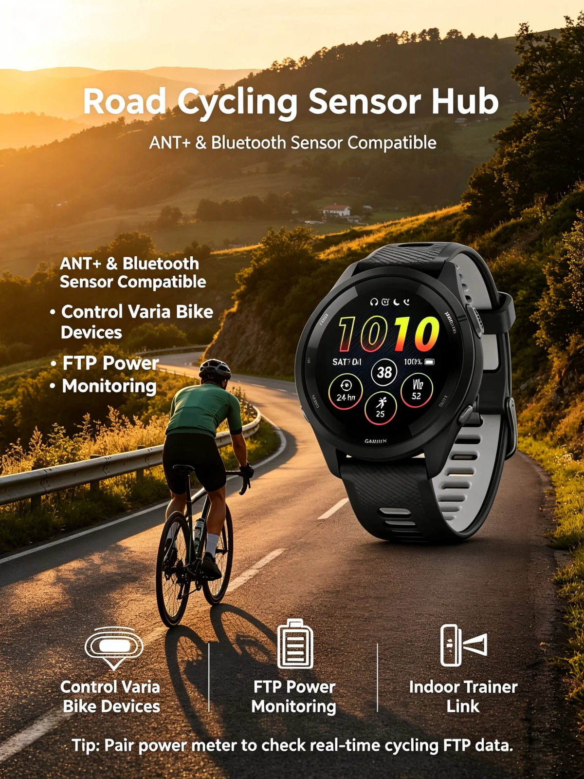 Garmin Forerunner 265 GPS Smartwatch With Multi Band Navigation