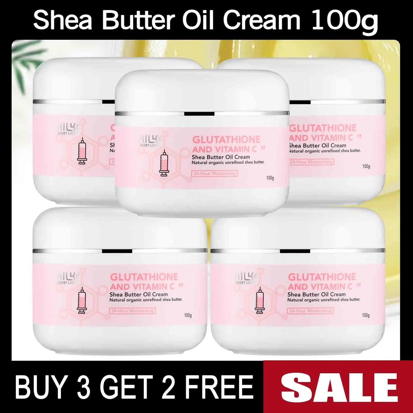 AILKE Whitening Glutathione Vitamin C Facial Lotion Moisturizer