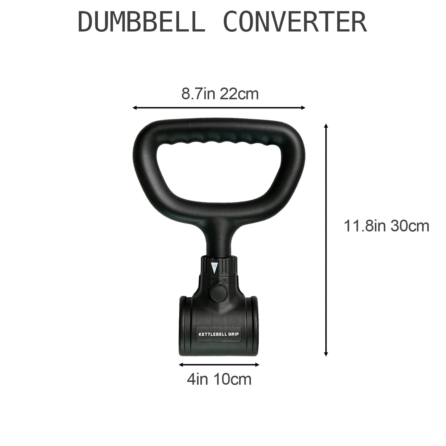 Adjustable Dumbbell to Kettlebell Converter – Home Gym Strength Training Attachment